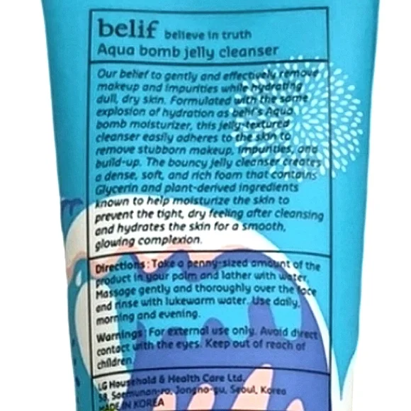 Belif Aqua Bomb Jelly Cleanser $28 Retail, FINAL PRICE! - Picture 5 of 6